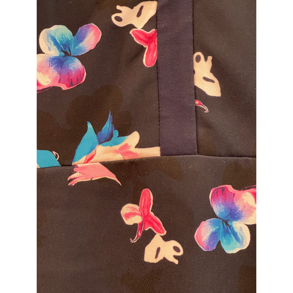 EUC Ellen Tracy Nordstrom Fit and Flare Sz 12 Blue Floral Sleeveless Dress - Picture 10 of 15